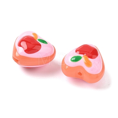 Baking Paint Glass Enamel Beads LAMP-D303-02G-1