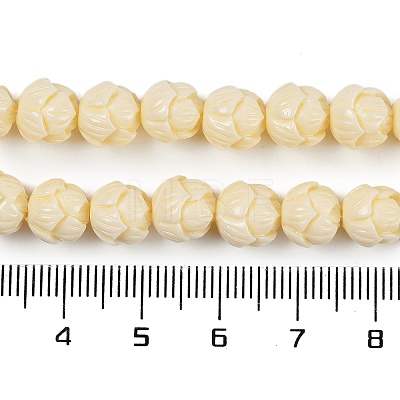 Synthetic Coral Carved Beads Strands CORA-C003-07-1