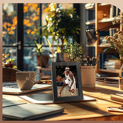 Wooden Card Storage Display Stand AJEW-WH0752-669-1