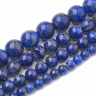 Natural Lapis Lazuli Beads Strands G-S333-10mm-013-1
