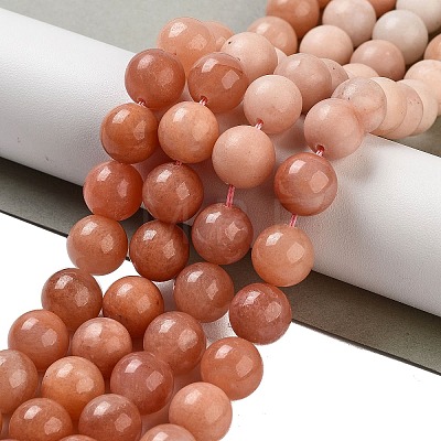 Natural Pink Aventurine Beads Strands G-B095-A02-02-1