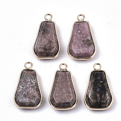 Natural & Synthetic Mixed Gemstone/Glass Pendants G-N326-43-1