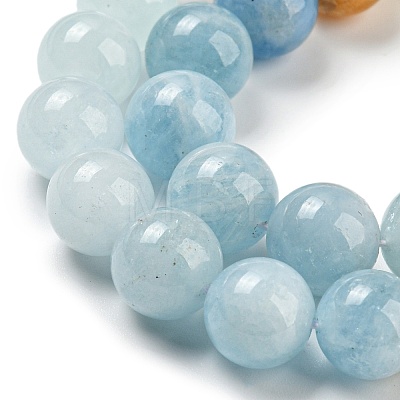 Natural Morganite Beads Strands G-P503-10MM-01-1