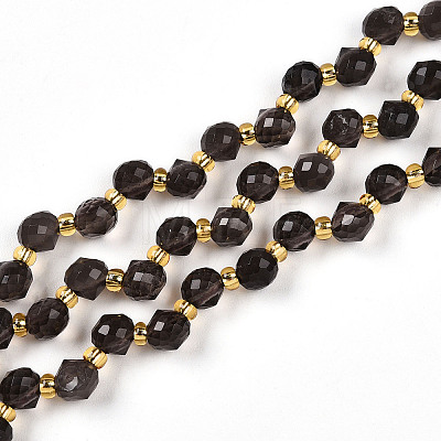 Natural Ice Obsidian Beads Strands G-T141-50-1