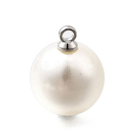 ABS Plastic Imitation Pearl Pendants FIND-H052-01G-01P-1