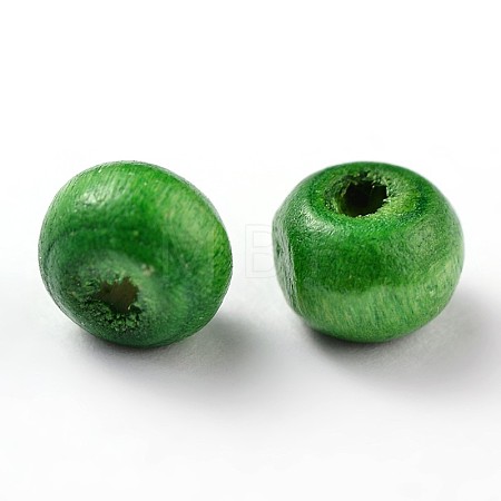 Dyed Natural Wood Beads WOOD-Q006-6mm-05-LF-1