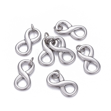 Non-Tarnish 304 Stainless Steel Charms X-STAS-L218-17P-1
