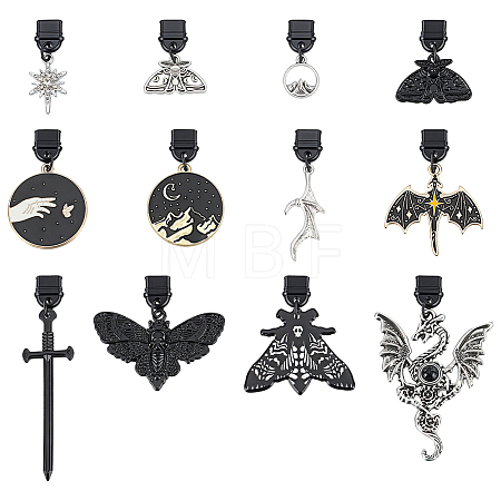 12Pcs Gothic Plastic Mobile Dustproof Plugs HJEW-ME00123-1
