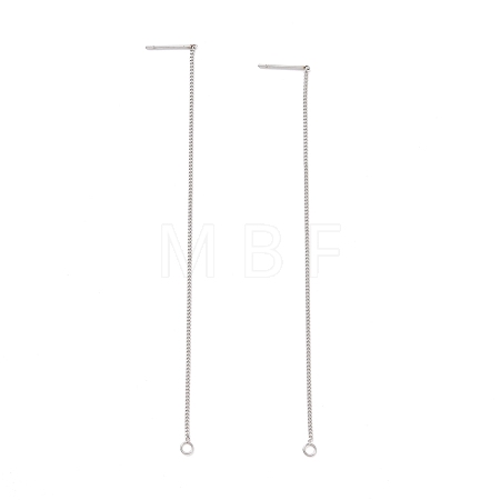 Non-Tarnish 304 Stainless Steel Stud Earring Finding STAS-E161-07P-1