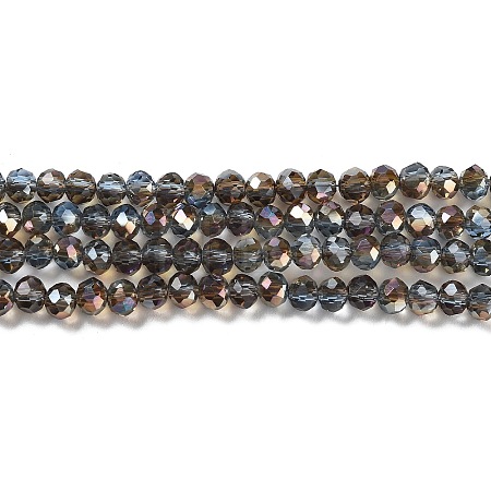 Electroplate Glass Beads Strands EGLA-A034-T6mm-J16-1
