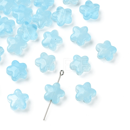 30Pcs Baking Paint Glass Beads GLAA-FS0001-99B-1