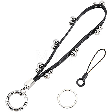 1Pc PU Leather Keychains KEYC-CL0001-65-1