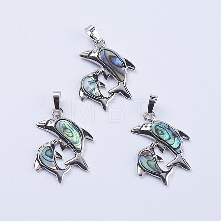 Abalone Shell/Paua Shell Pendants X-SSHEL-L008-11P-1