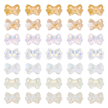 70Pcs 7 Colors Electroplate Glass Beads FIND-TA0010-09-1