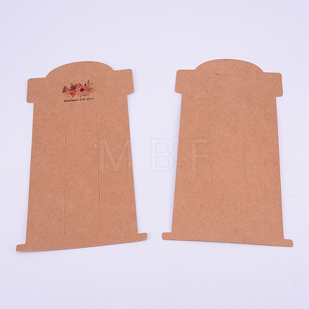 Hair Clip Display Cards LS-DIY-WH0167-86G-1