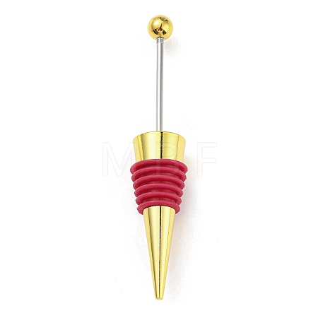 DIY Beadable Alloy Red Wine Stopper AJEW-Z016-03A-G-1