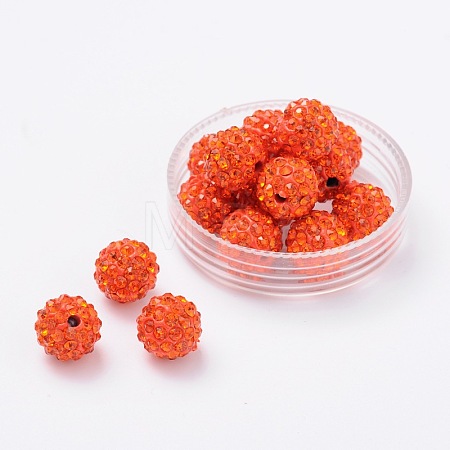 Pave Disco Ball Beads RB-H258-10MM-236-1