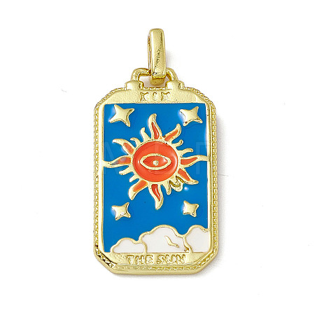 Alloy Enamel Pendants X-ENAM-D042-01D-1