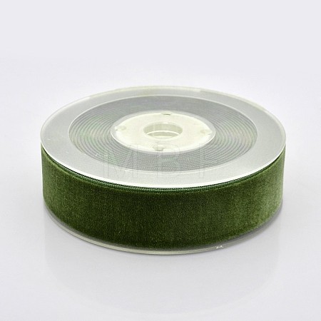 Polyester Velvet Ribbon for Gift Packing and Festival Decoration SRIB-M001-26mm-570-1