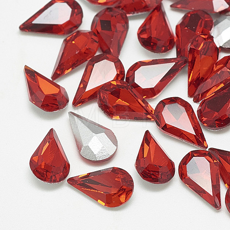 Pointed Back Glass Rhinestone Cabochons RGLA-T082-5x8mm-07-1