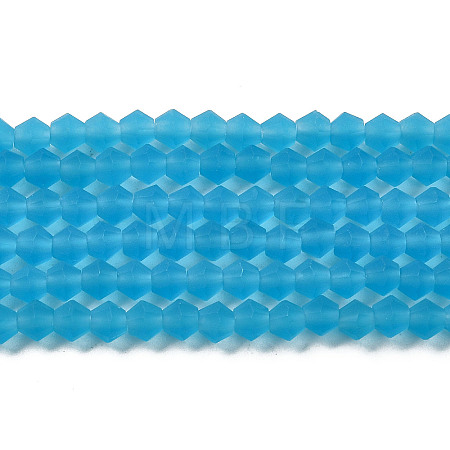 Imitate Austrian Crystal Frosted Glass Beads Strands EGLA-A039-T3mm-MD19-1