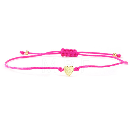 Valentine's Adjustable Braided Polyester Cord Bracelets GM2838-1-1