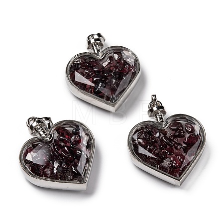 Glass Bottle Pendants G-Z010-02A-1