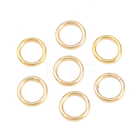 Brass Closed Jump Rings KK-D257-01G-02-1