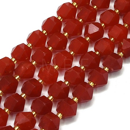 Dyed Natural White Jade Beads Strands G-I376-A06-01-1