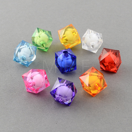 Transparent Acrylic Beads X-TACR-S112-8mm-M-1