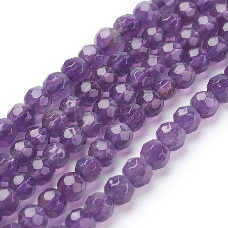 Natural Amethyst Beads Strands G-C073-10mm-3-1