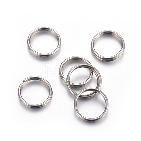 Tarnish Resistant 304 Stainless Steel Split Rings STAS-P223-22P-12-1
