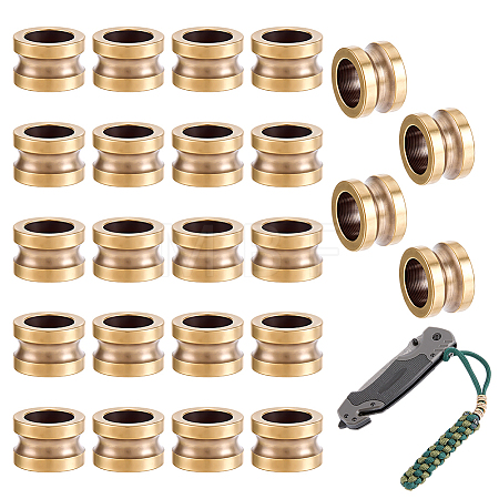 24Pcs Brass European Beads KK-FG0001-39-1