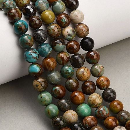 Natural Turquoise Beads Strands G-G475-A05-8mm-1