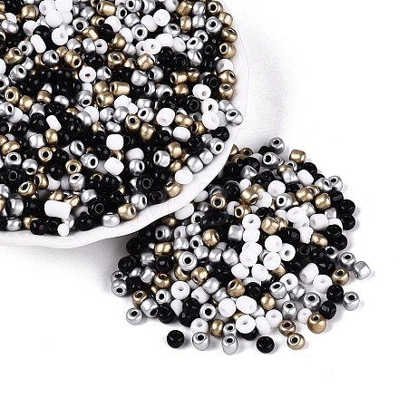 Opaque & Transparent Glass Seed Beads SEED-Q041-06F-1