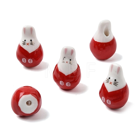 Handmade Porcelain Beads PORC-G015-04C-1
