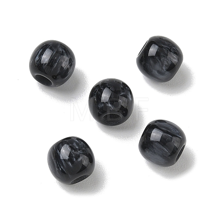 Opaque Resin European Beads RESI-F073-18A-1