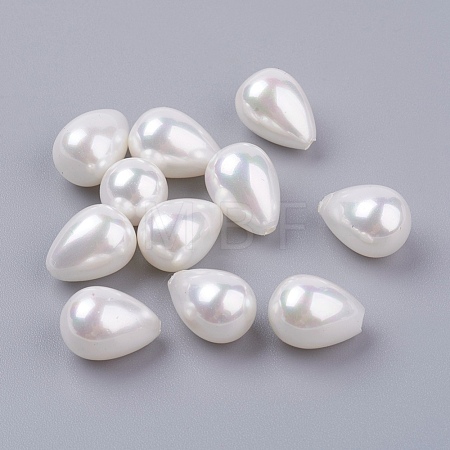 Shell Pearl Half Drilled Beads BSHE-G017-11x8mm-17-1