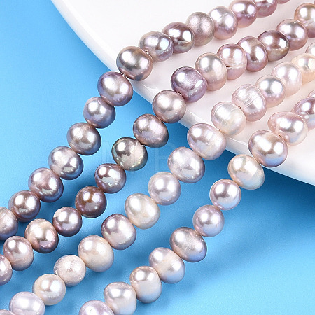 Natural Cultured Freshwater Pearl Beads Strands PEAR-N013-06N-1