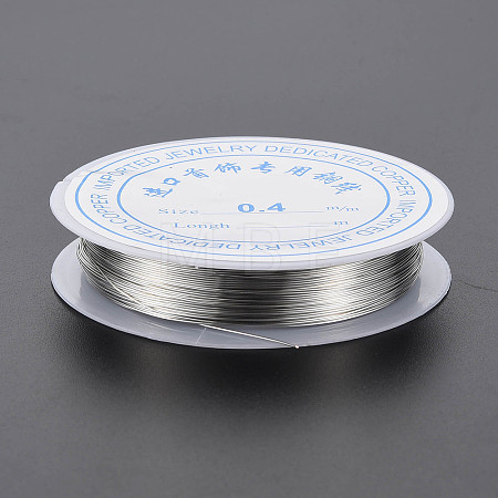 Round Copper Jewelry Wire X-CWIR-S002-0.4mm-01-1