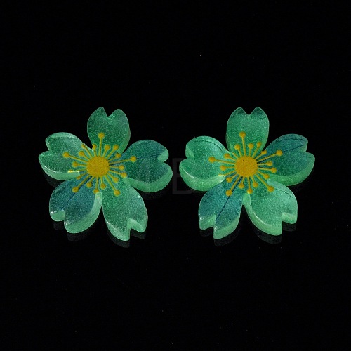 Luminous Resin Cabochons X-RESI-G030-01D-1