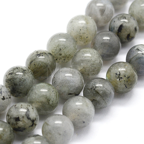 Natural Labradorite Beads Strands G-I199-15-8mm-1