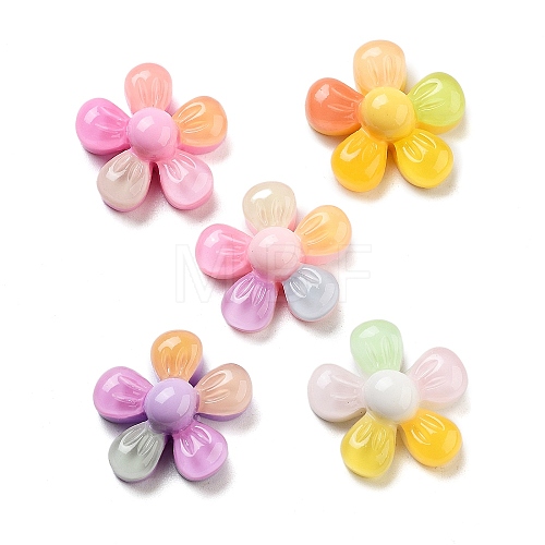 Translucent Resin Decoden Cabochons RESI-B027-02-1