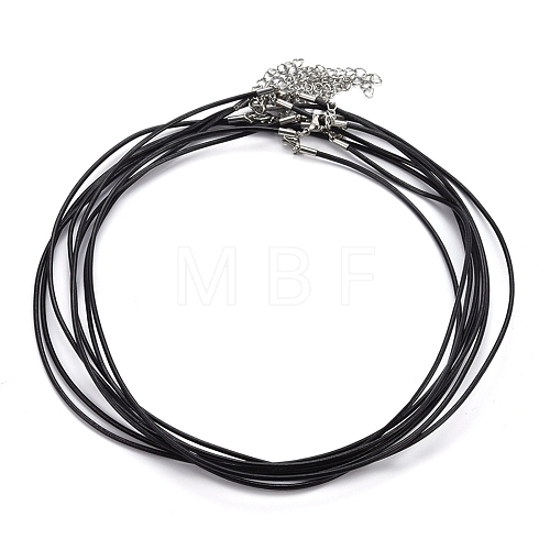 Round Leather Cord Necklaces Making MAK-I005-1.5mm-1