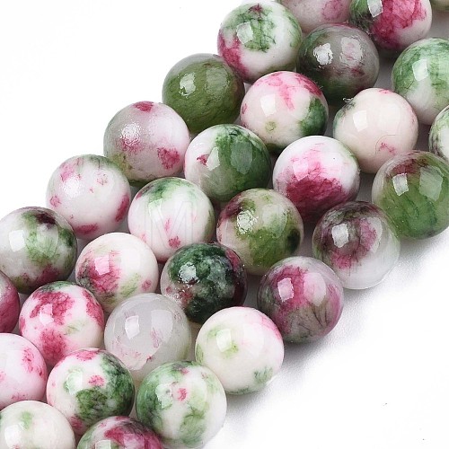 Natural Dyed Persian Jade Gemstone Bead Strands G-R271-8mm-XP06-1