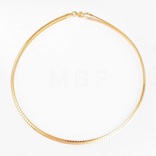 304 Stainless Steel Necklaces NJEW-D274-02G-1