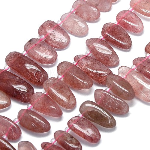 Synthetic Strawberry Quartz Beads Strands G-G106-J06-01-1