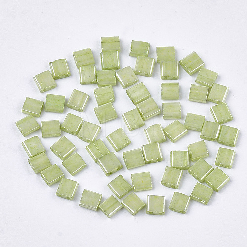 2-Hole Opaque Glass Seed Beads SEED-S023-22C-02-1