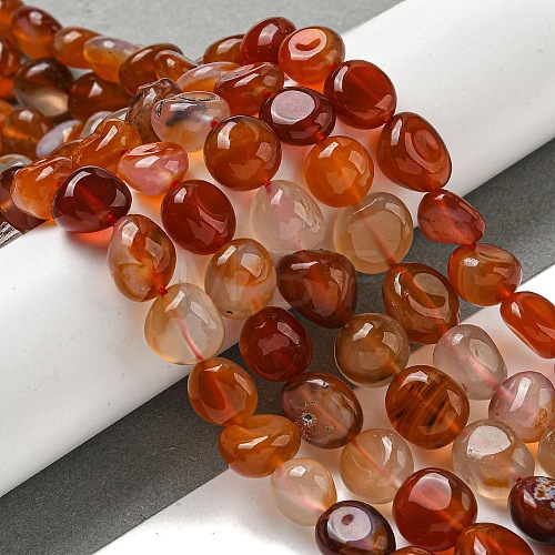 Natural Brazil Red Agate Beads Strands G-L599-A01-01-1