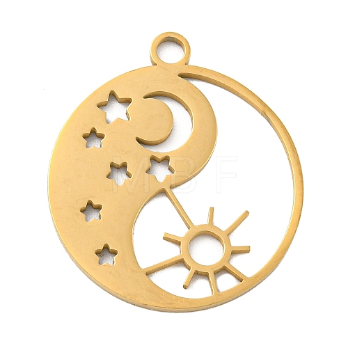 Ion Plating(IP) 304 Stainless Steel Pendants STAS-B056-26G-02-1